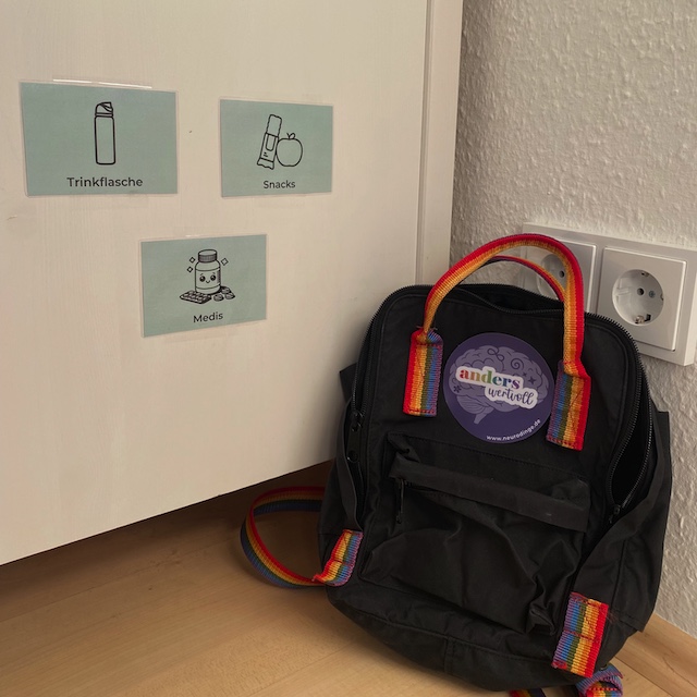 Erinnerungskarten für Autismus und ADHS digitales Hilfsmittel bei exekutiven Dysfunktionen freundlicher und nachsichtiger Reminder für Selbstannahme Vorschaubild Selbstversorgung unterwegs