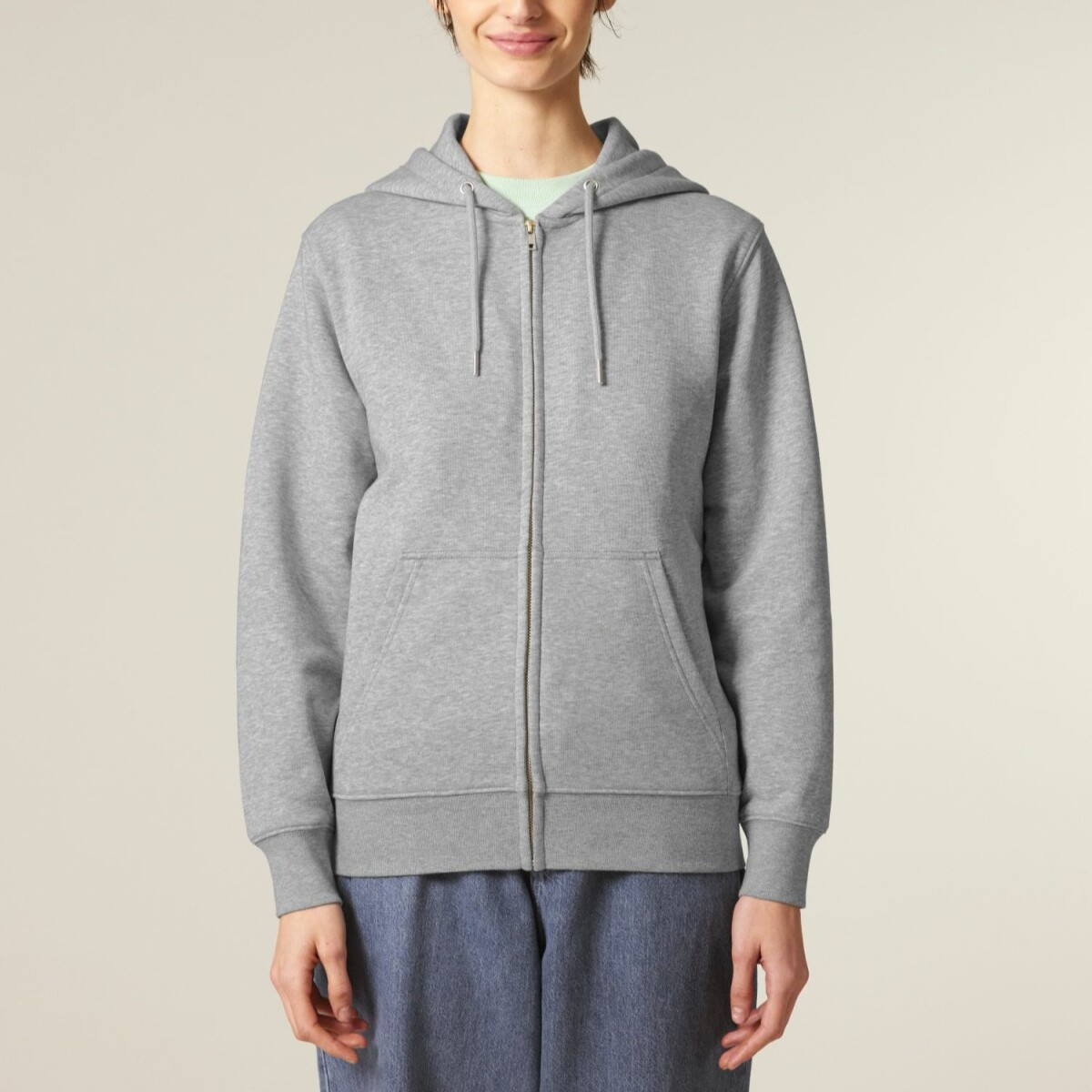 Organix Zipper-Hoodie unisex grau